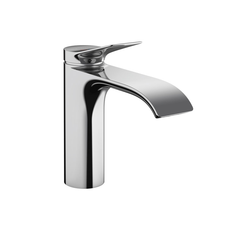 Chrome Modern Single Hole Bathroom Faucet with Pop-Up Drain