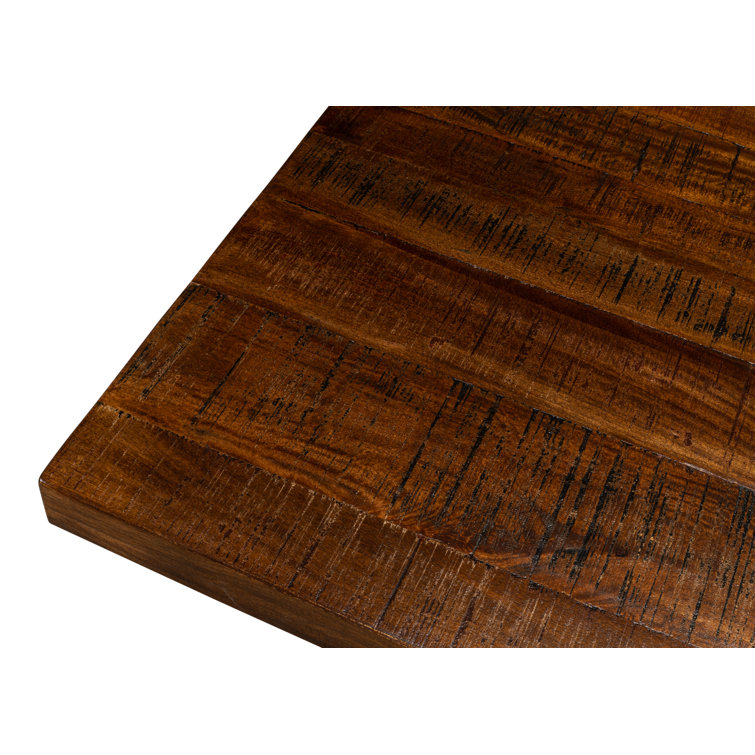Raphael Rustic Brown Solid Mango Wood Rectangular Dining Table