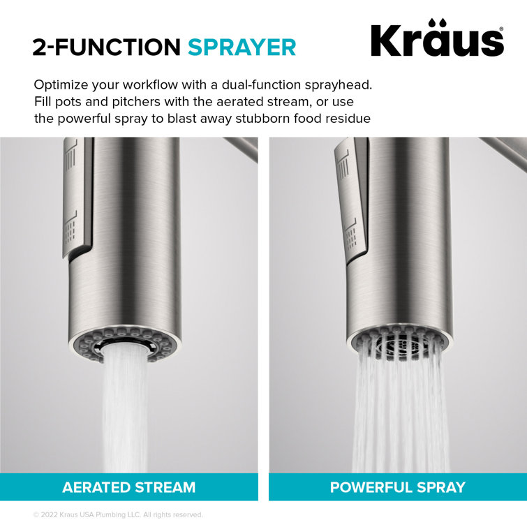 Stainless Steel Touchless Sensor Commercial Pull-Down Kitchen Faucet