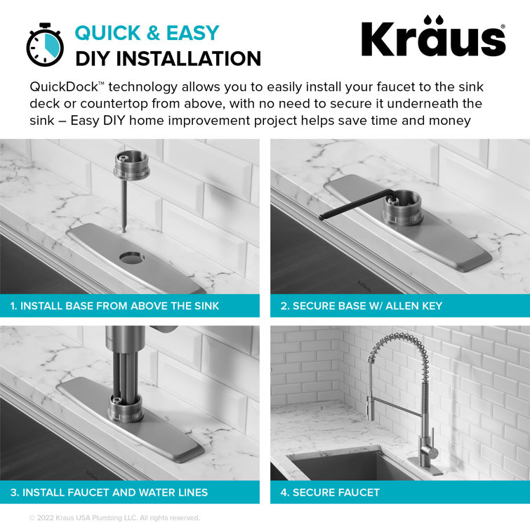 Stainless Steel Touchless Sensor Commercial Pull-Down Kitchen Faucet