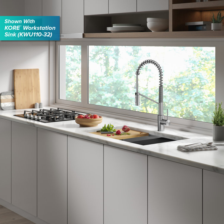 Stainless Steel Touchless Sensor Commercial Pull-Down Kitchen Faucet