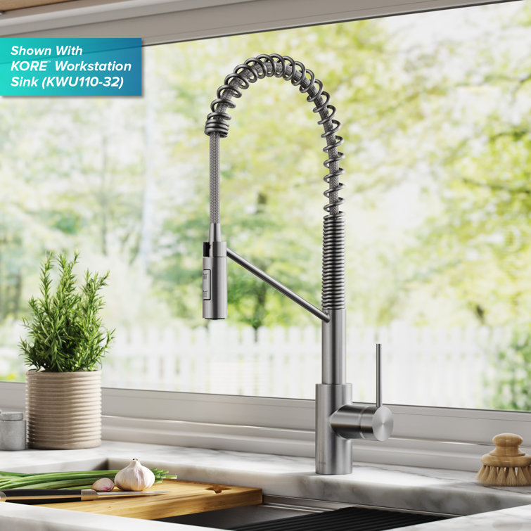 Stainless Steel Touchless Sensor Commercial Pull-Down Kitchen Faucet