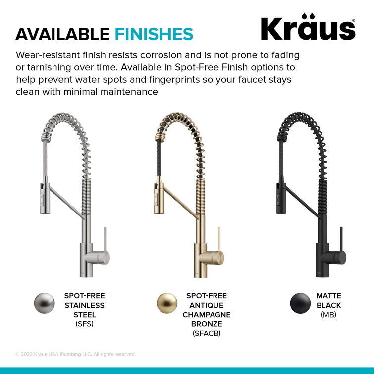 Antique Bronze Touchless Pull-Down Kitchen Faucet with Spray