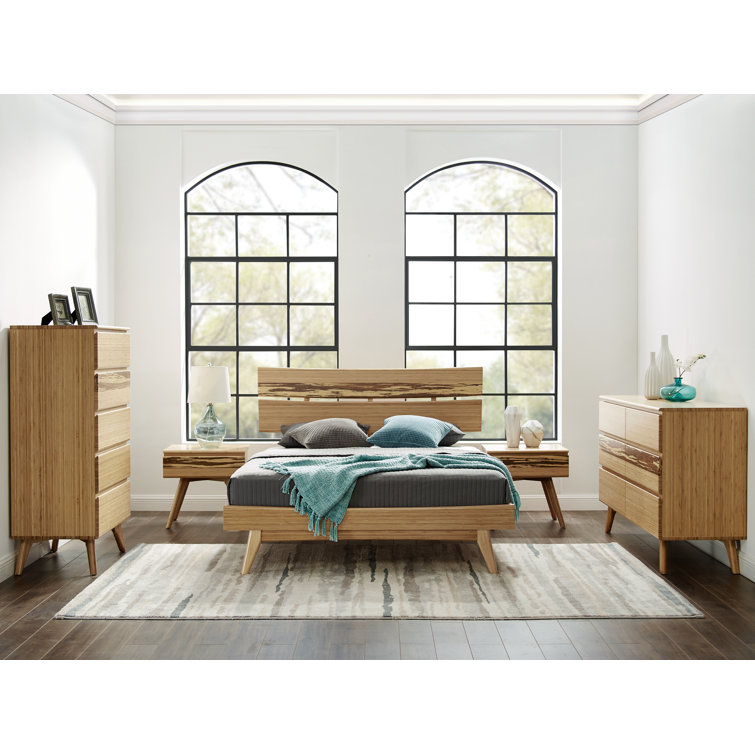 Caramelized Bamboo 5-Drawer Lingerie Chest with Soft Close Dovetail Drawers