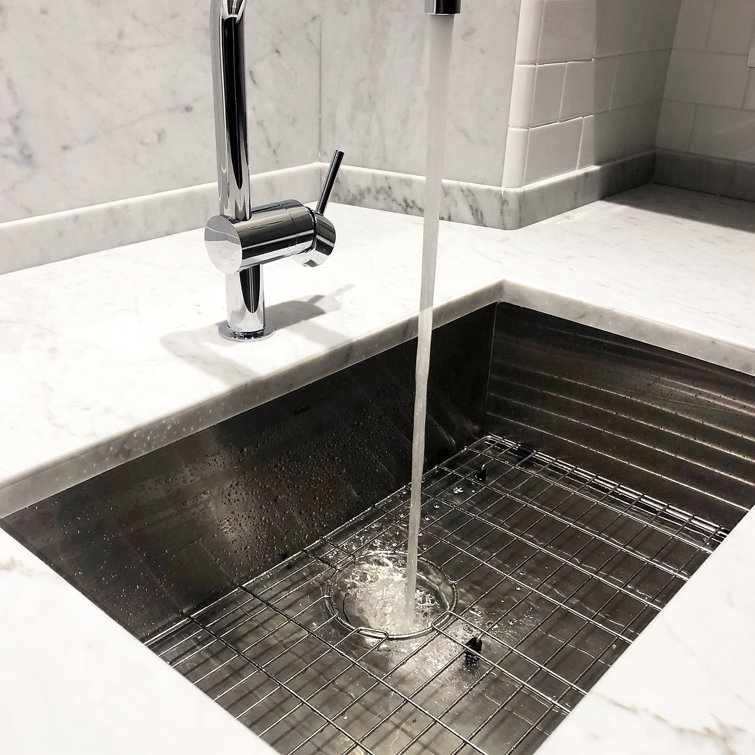 28'' Satin Stainless Steel Undermount Single Bowl Kitchen Sink