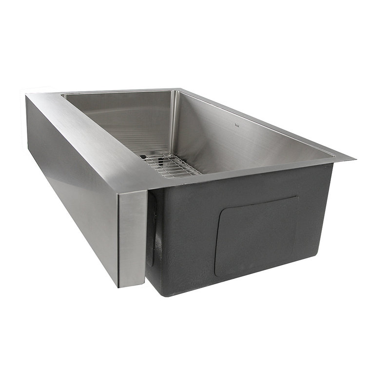 Pro Series 32.5'' Brushed Stainless Steel Farmhouse Sink