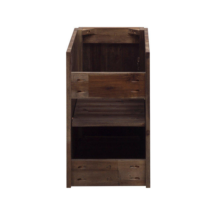 Formosa 47" Brown Acacia Wall-Mounted Single Vanity Base