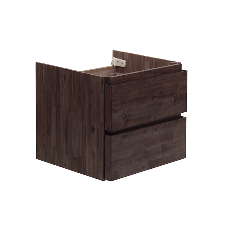 Formosa 47" Brown Acacia Wall-Mounted Single Vanity Base