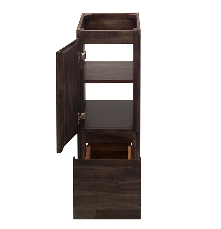 Acacia Wood 53" Brown Freestanding Bathroom Vanity Base