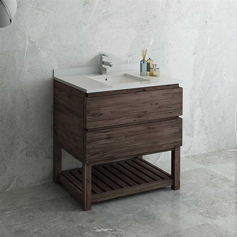 Fresca Formosa 35" Free-Standing Open Bottom Single Bathroom Vanity Base Only