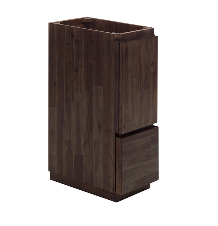 Acacia Wood 53" Brown Freestanding Bathroom Vanity Base