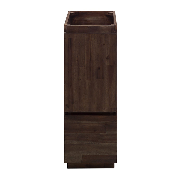 Acacia Wood 53" Brown Freestanding Bathroom Vanity Base