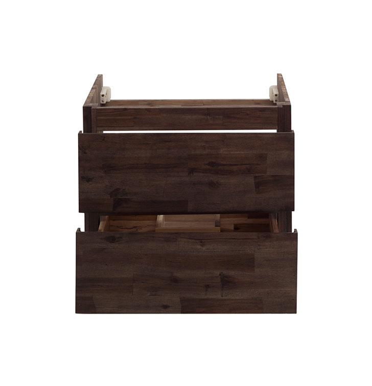 Formosa 47" Brown Acacia Wall-Mounted Single Vanity Base