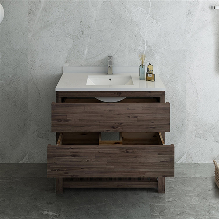 Fresca Formosa 35" Free-Standing Open Bottom Single Bathroom Vanity Base Only