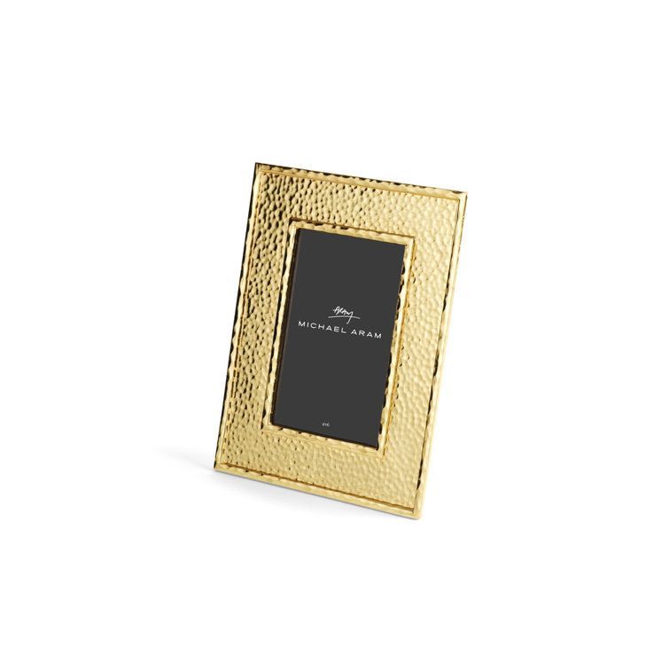 Classic Gold Hammered Metal 4x6 Tabletop Frame