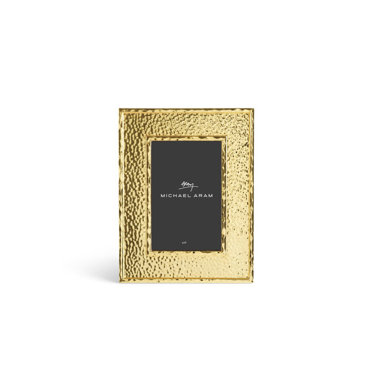 Classic Gold Hammered Metal 4x6 Tabletop Frame