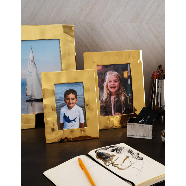 Reflective Silver 5x7 Rectangular Wall Mount Photo Frame