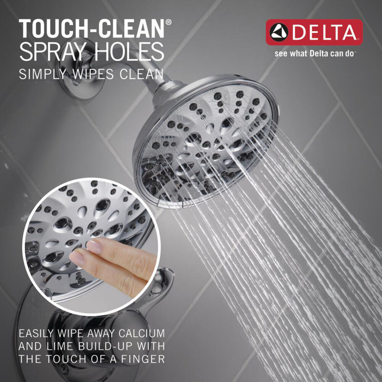 Esato Chrome Wall Mounted Tub and Shower Faucet Set
