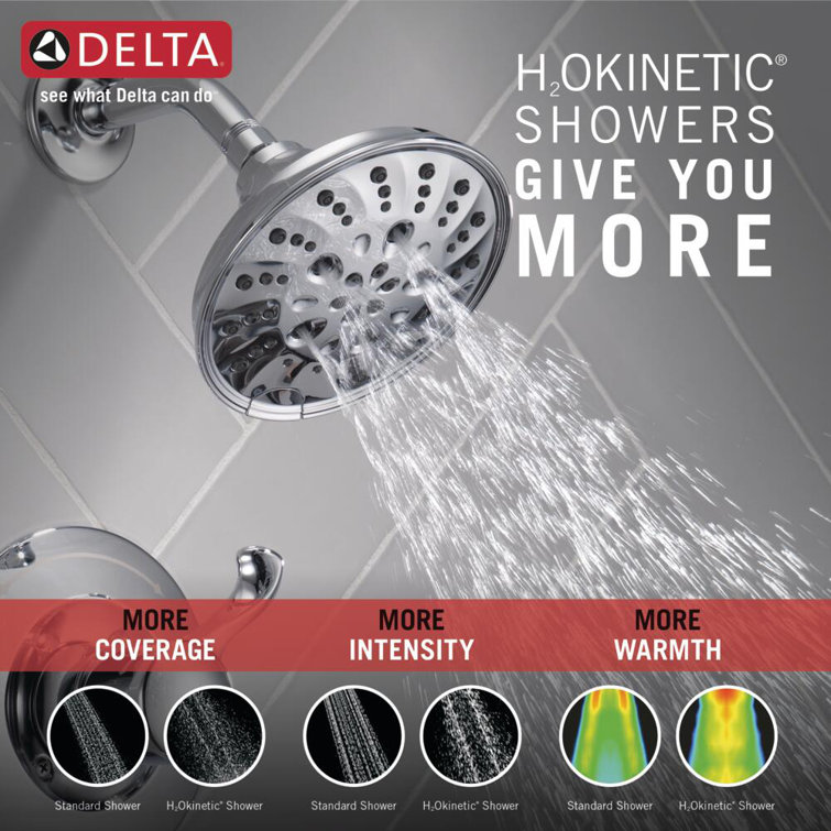 Esato Chrome Wall Mounted Tub and Shower Faucet Set