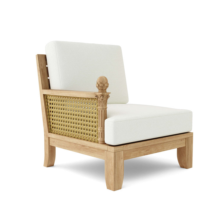 Anderson Luxe 6-Piece Teak Modular Outdoor Set with Sunbrella Cushions