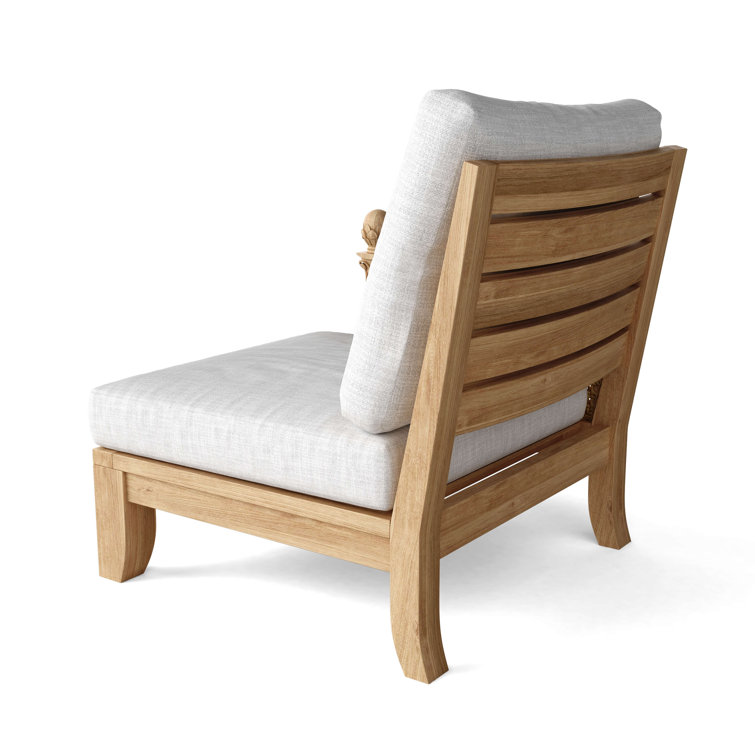 Anderson Luxe 6-Piece Teak Modular Outdoor Set with Sunbrella Cushions