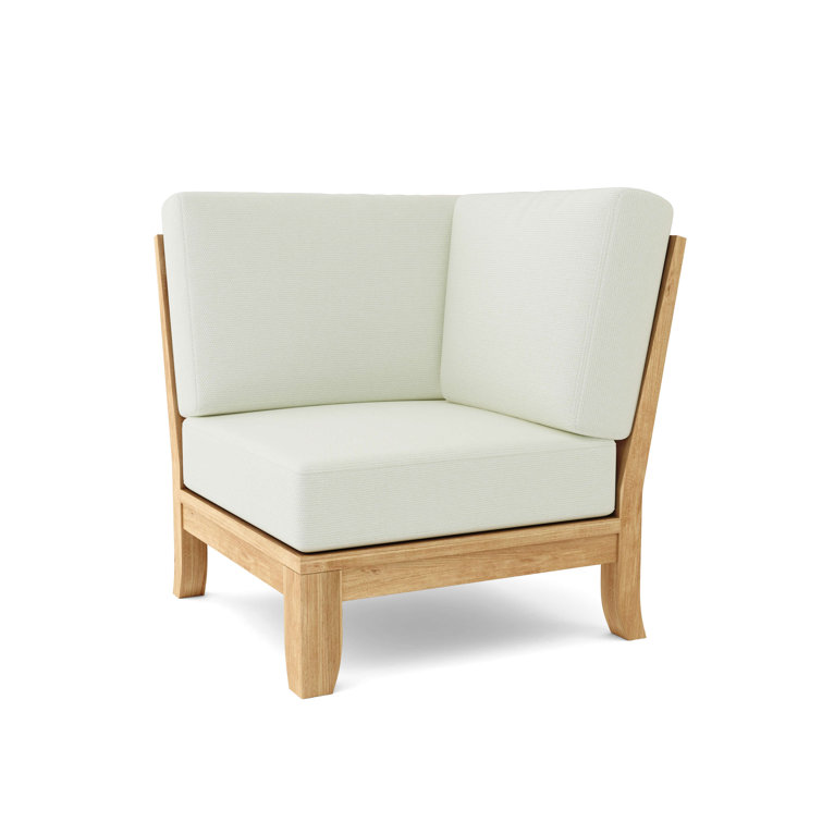 Anderson Luxe 6-Piece Teak Modular Outdoor Set with Sunbrella Cushions
