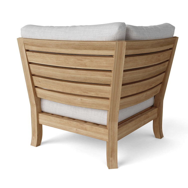 Anderson Luxe 6-Piece Teak Modular Outdoor Set with Sunbrella Cushions