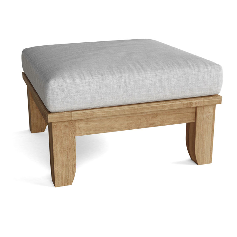 Riviera 5-Piece Teak Outdoor Conversation Set with Gray Cushions