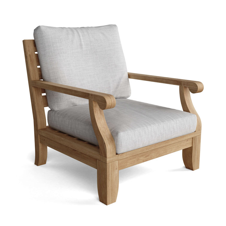 Riviera 8-Piece Teak Outdoor Conversation Set with Gray Cushions