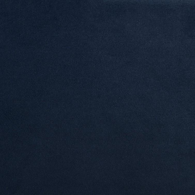 Maliza Blue Velvet Upholstered Full Platform Bed with Tufted Headboard