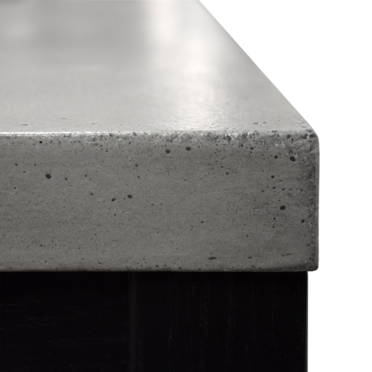 Midnight Oak 30.5" Freestanding Single Vanity with Ash Concrete Top