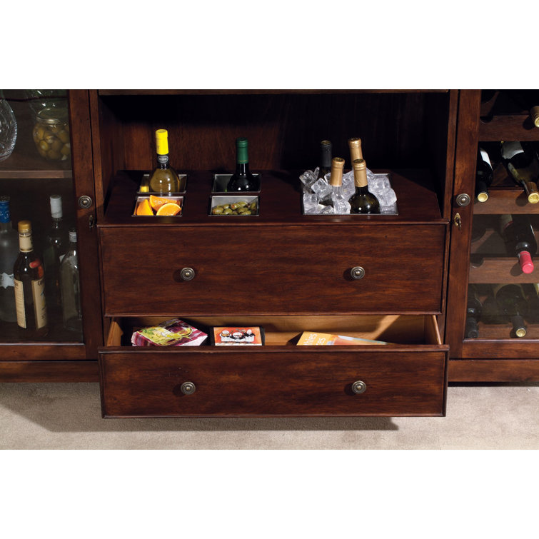 Niagara Demilune Rustic Cherry Bar with Italian Marble Top
