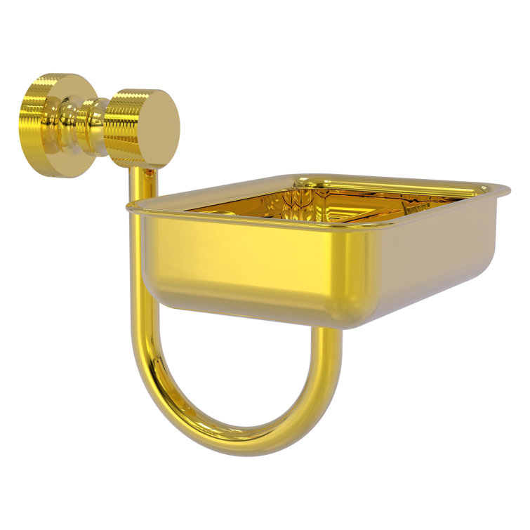 Foxtrot Polished Brass Wall Mounted Soap Dish