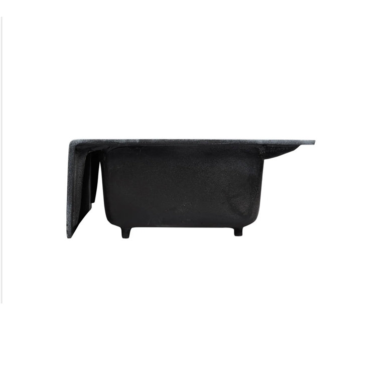 33'' White Cast Iron Double-Bowl Farmhouse Sink