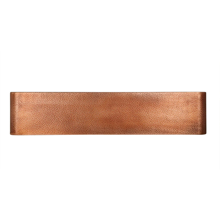 42'' Rectangular Hammered Copper Farmhouse Sink