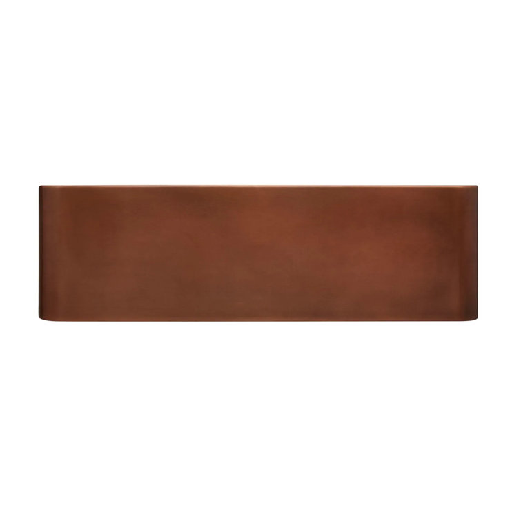 30'' Copper Farmhouse Apron Sink with Hammered Texture
