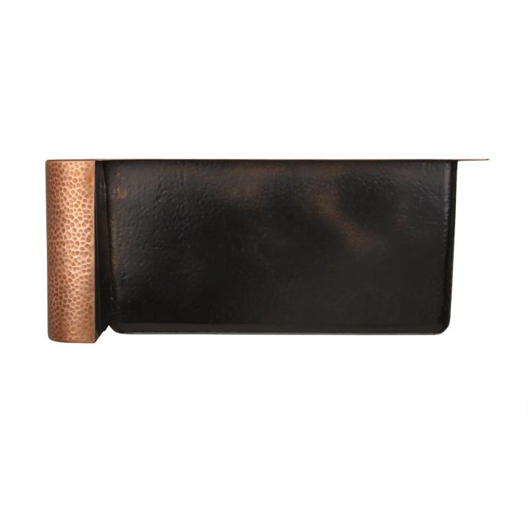 42'' Rectangular Hammered Copper Farmhouse Sink