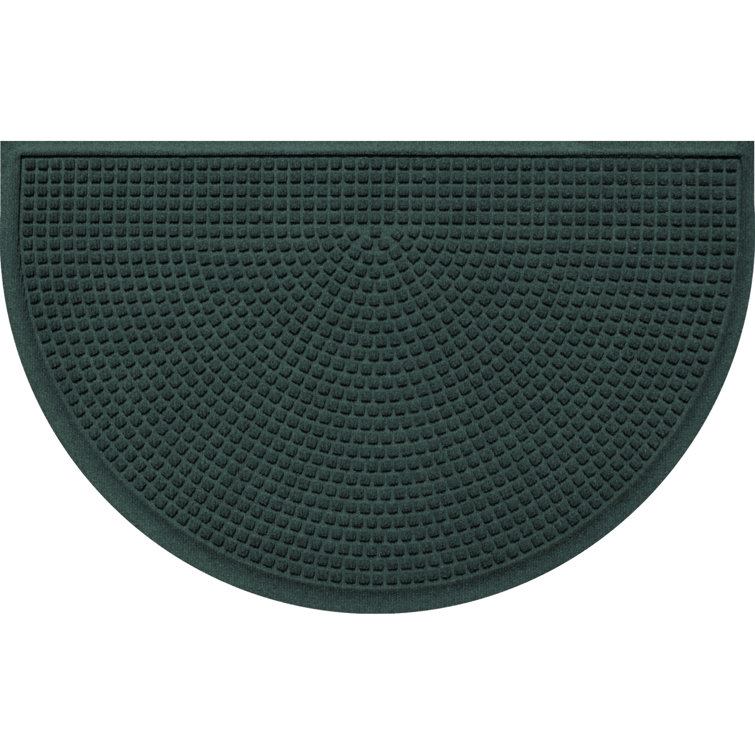 Evergreen Semi-Circle Rubber Outdoor Door Mat