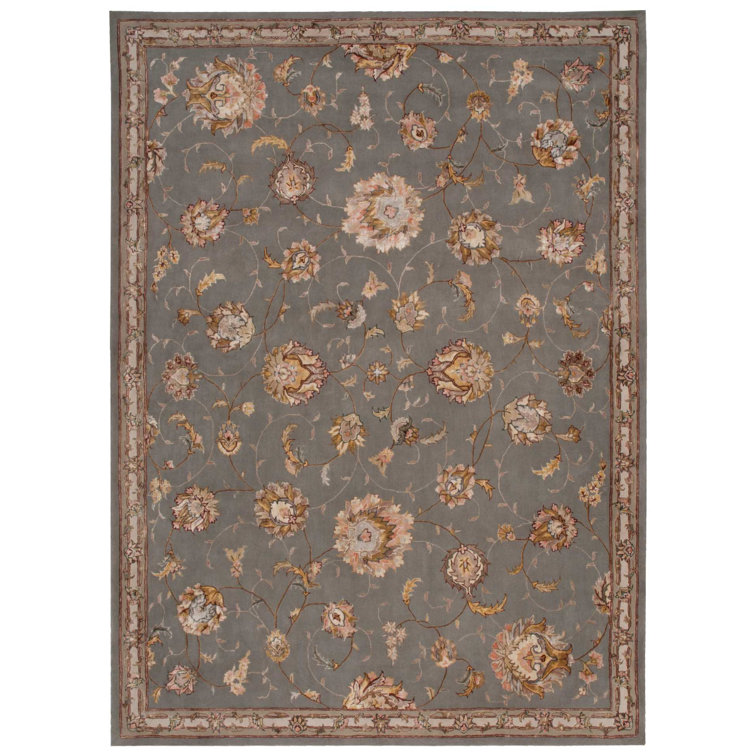 Serenade Slate 10' x 13' Hand-Tufted Wool & Viscose Rug