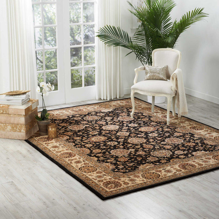 Ivory Silk & Wool Handmade Tufted Rectangular Plush Rug