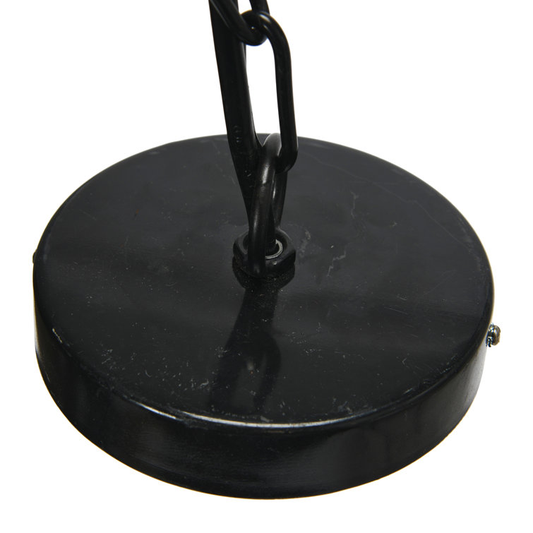 Black Capiz Globe Pendant Light with LED and Incandescent Options