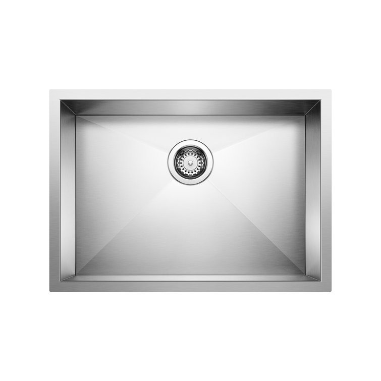 Quatrus 25" Single Bowl Stainless Steel Undermount Kitchen Sink