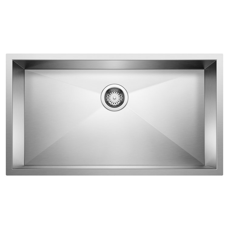 Quatrus 32" Single Bowl Stainless Steel Undermount Kitchen Sink