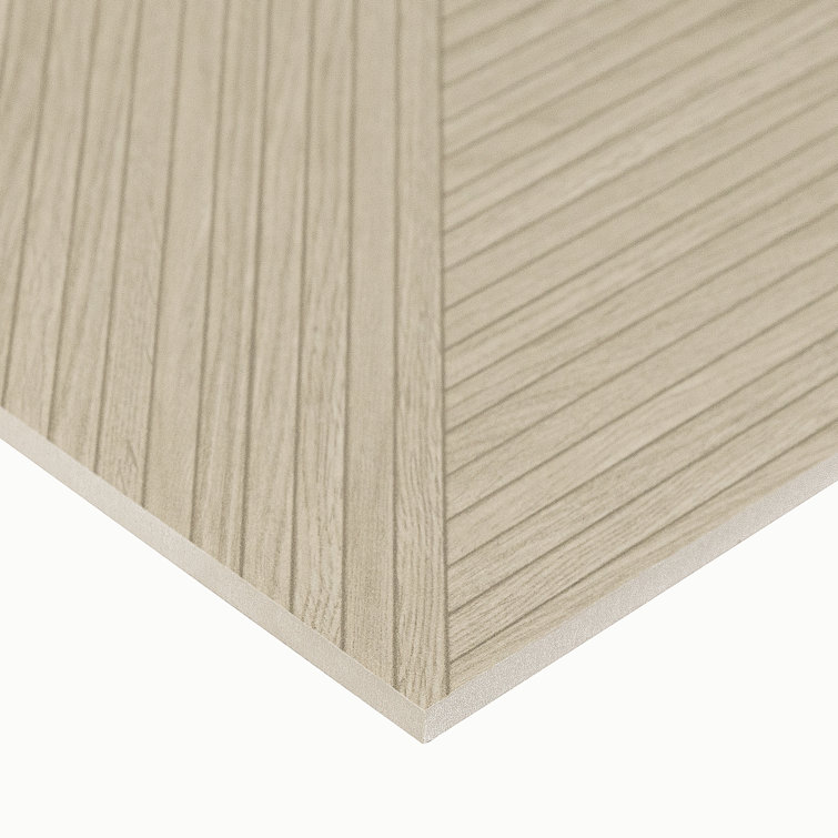 Large Matte Oak Porcelain Wood Look Wall Tile