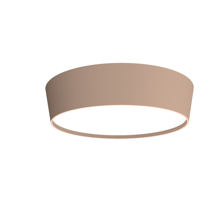 American Walnut LED Ceiling Light with Natural Wood Veneer