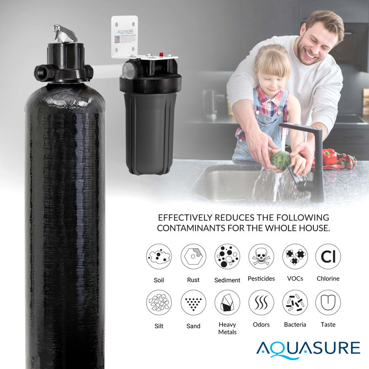 Aquasure Signature Lite Black Whole House Water Treatment System