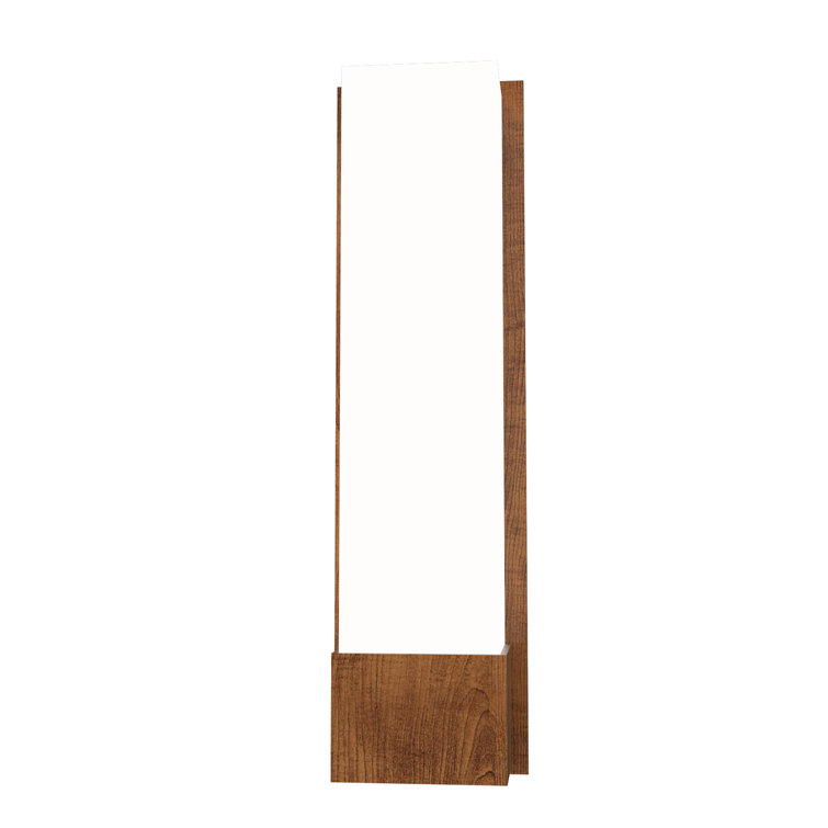Imbuia Wood and White Veneer Dimmable LED Sconce
