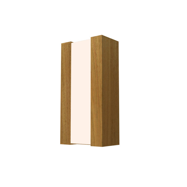 Natural Wood Veneer Direct Wired Electric Sconce