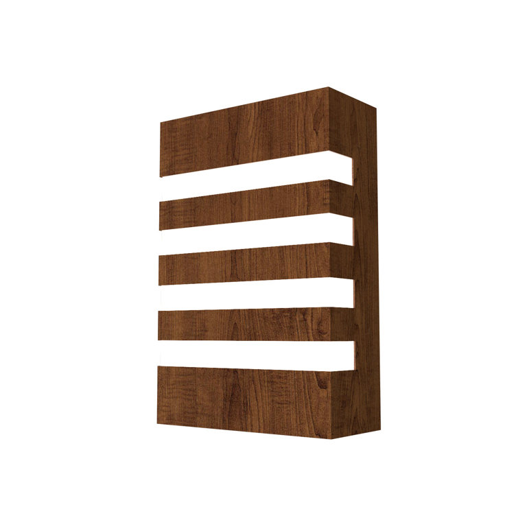 Imbuia Wood Veneer Modern Wall Sconce