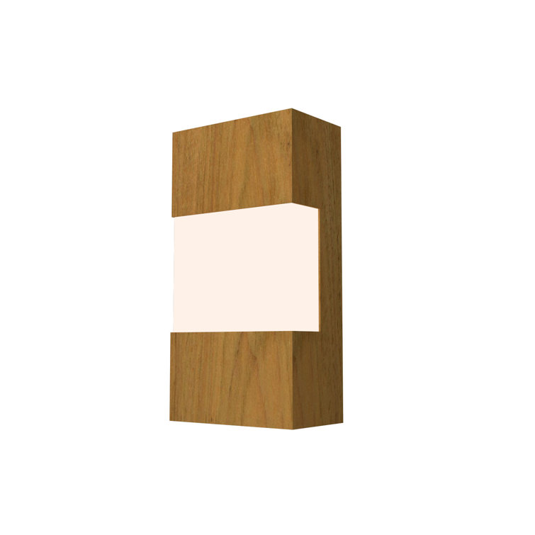 Louro Freijo Natural Wood Veneer Direct Wired Sconce